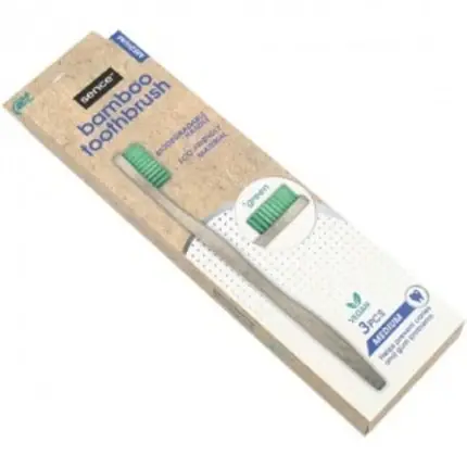 Preț promoțional Periuță din Bambus Sence 3 piese Verde