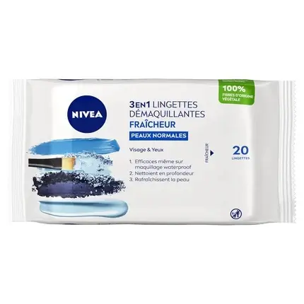 Cumpără online Șervețele demachiante, Nivea, normale, 20 buc