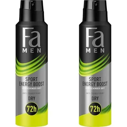 Discount Deodorant spray, FA, Sport Energy, 150 ml, negru-verde