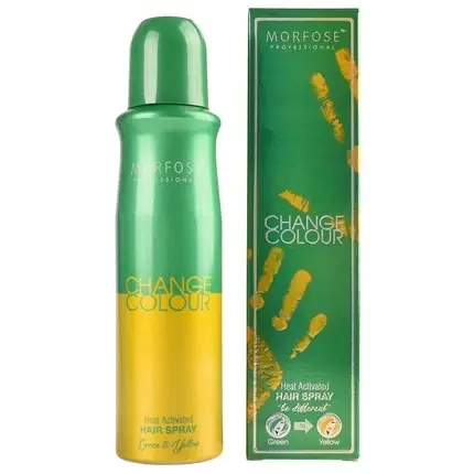Preț redus Spray colorare păr, Morfose, Change Color, verde-galben, 150ml