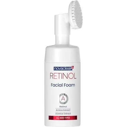 Plată securizată Spumă de Curățare, Novaclear, Retinol, alb
