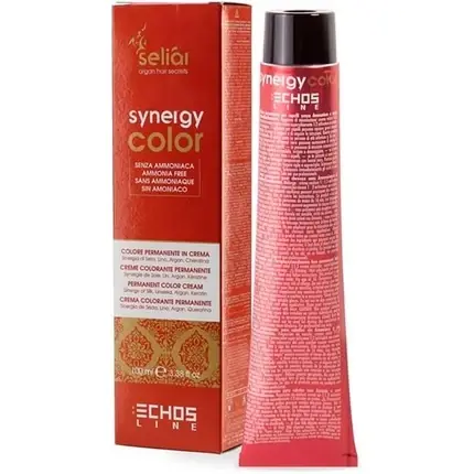 Retur ușor Vopsea păr, Echos, Seliar Synergy, castaniu mahon