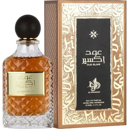Ofertă specială Parfum unisex, Al Wataniah, Oud Elixir, maro auriu, 100ml