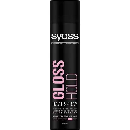 Cumpără acum Fixativ, Syoss, Gloss Hold, extra puternic, 400 ml