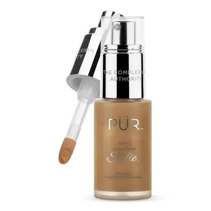 Ofertă exclusivă Fond de ten, Pür Minerals, 4-In-1, auriu deschis