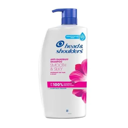 Ofertă de sezon Șampon Head & Shoulders Smooth and Silky, 1L, alb cu roz