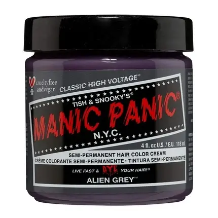 Nu rata Vopsea păr, Manic Panic, Alien Grey, vegan, 118ml