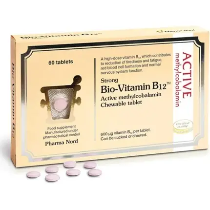 Vitamina B12, Pharma Nord, 60 tablete, roz Calitate înaltă