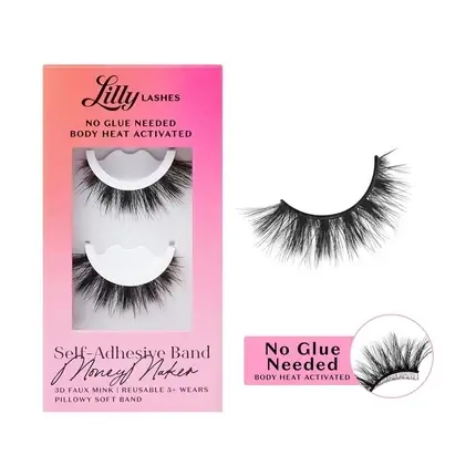 Gene False Lilly Lashes 3D Autoadezive Negru Preț promoțional