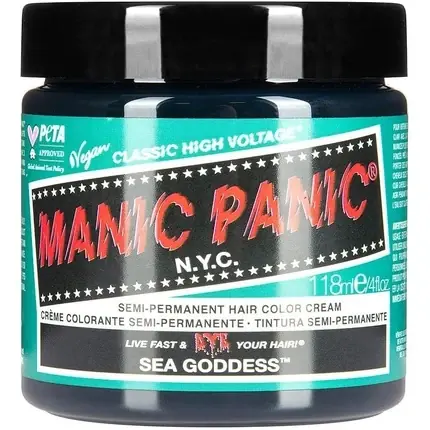 Discount Vopsea păr, Manic Panic, Sea Goddess, albastru, 118 ml