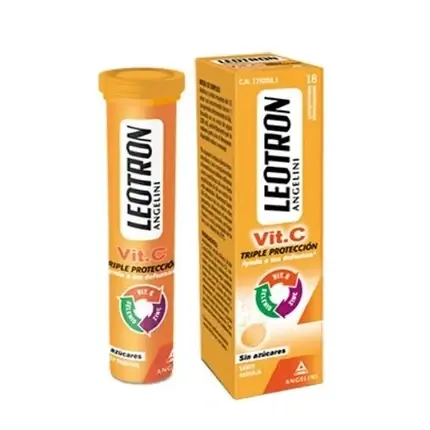 Reducere extra Tablete efervescente Vitamina C, Leotron, 18 buc