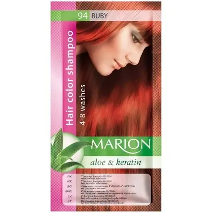 Șampon colorant Marion Hair Dye, model 94 Ruby, 40g, culoare rubinie Calitate înaltă