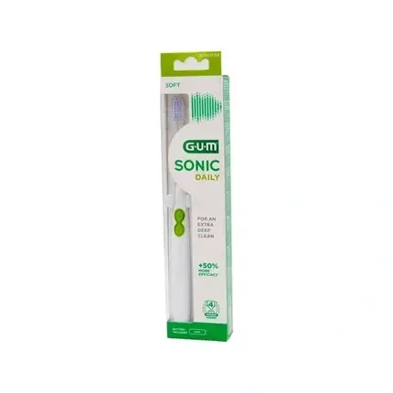 Preferatul clienților Periuță electrică Sunstar GUM Sonic Daily, alb, soft