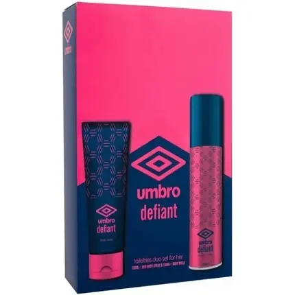 Lichidare de stoc Set Cadou Umbro Defiant, Corp, Culoare roz și albastru, 150 ml