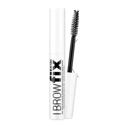 Gel de sprâncene Bellaoggi Brow Fix, ambalaj alb, perie aplicatoare neagră Ofertă limitată