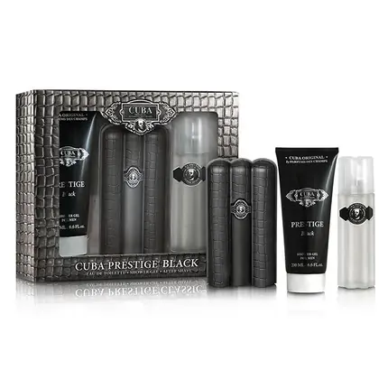 Nu rata Set cadou parfum Cuba Original, Prestige, negru