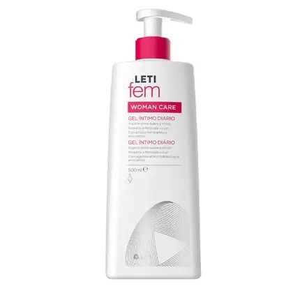 Gel intim Leti, Letifem Woman Care, 500ml, alb cu pompă roz Plată securizată