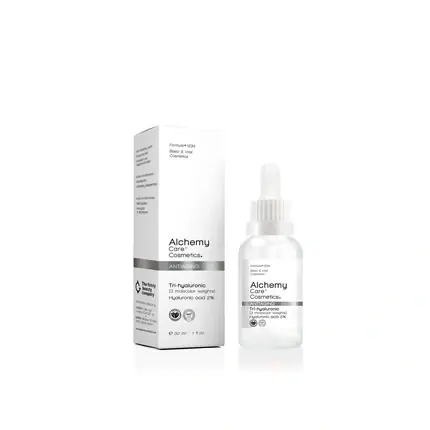 Plată sigură Serum, Alchemy Care Cosmetics, Trihyaluronic 2 Antiaging Serum, alb, 30ml