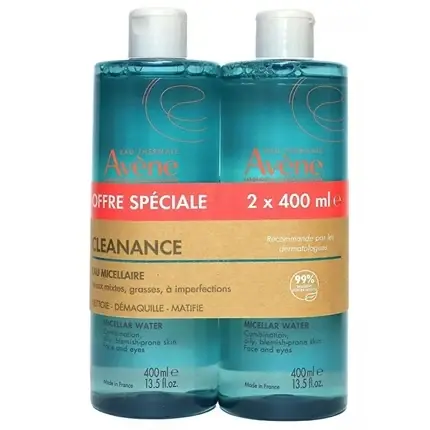 Preț promoțional Apotheker Avène Cleanance Apă Micelară 2 x 400 ml, Set special
