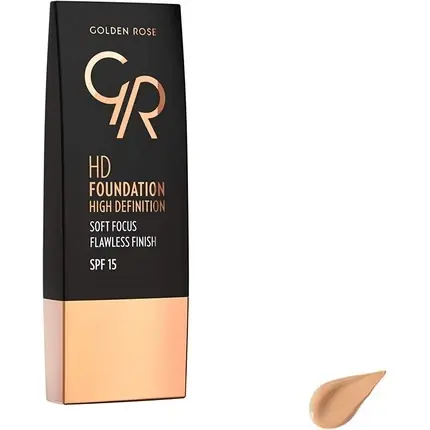 Foundation Golden Rose HD Foundation High Definition 103 Almond cu SPF 15 34g Doar azi
