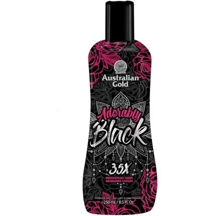 Preferatul clienților Loțiune Bronzantă Solarium, Australian Gold, Adorably Black, Culoare Neagră, 250 ml