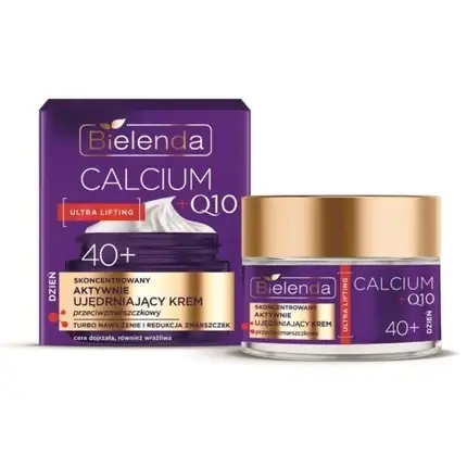 Cremă Facială Bielenda Calcium + Q10 Ultra Lifting 40+, Culoare Violet și Auriu, 97g Mai ieftin