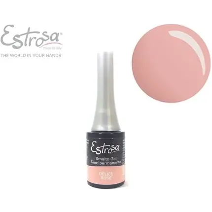 Doar azi Smalto Gel, Estrosa, Delice Rose, 14ml, Culoare roz pal