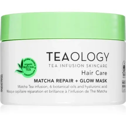 Lichidare de stoc Masca de par TEAOLOGY, Matcha Repair + Glow Mask, alb-verde, 200ml