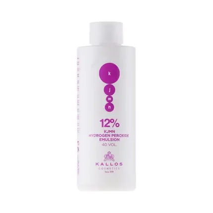 Emulsie oxidant Kallos KJMN 12%, 40 VOL, culoare roz, ambalaj alb Calitate înaltă