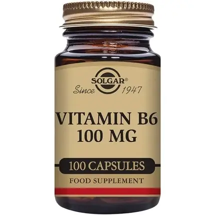 Bestseller Solgar Vitamina B6 Capsule Vegetale 100mg 100 Bucăți