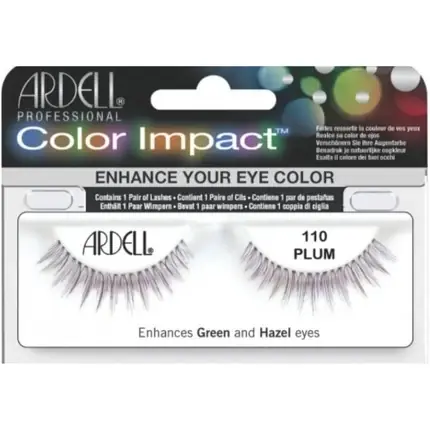 Ardell 110 Plum Cilii Artificiali, Culoare Mov, Design pentru Ochii Verzi și Căprui Premium