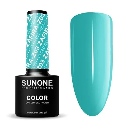Gel Polish Sunone Z03 Zafira, Culoare Turquoise, Capacitate 5ml Discount