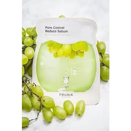 Expediere rapidă Frudia Green Grape Pore Control Face Mask - Sheet Mask