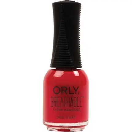 Preferatul clienților Lac de unghii Orly Breathable, model 1 Step Manicure, culoare roșu, capacitate 11 ml