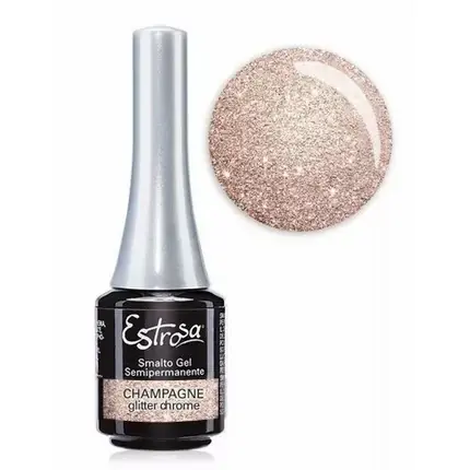 Preț promoțional Semipermanent Gel Nail Polish 7ml Champagne Glitter Chrome