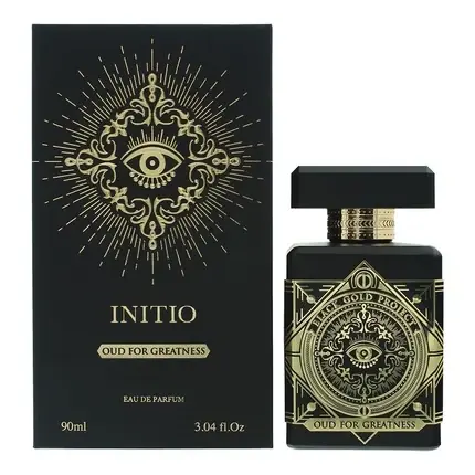 Parfum Initio Oud For Greatness, Eau De Parfum Unisex, 90ml, cutie neagră cu design auriu Cumpărături sigure