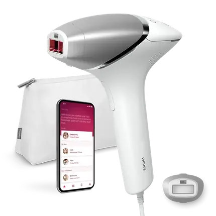 Noutate Dispozitiv Îndepărtare Păr, Philips Lumea IPL 8000 Series BRI94000/00, Alb, Include Apărător