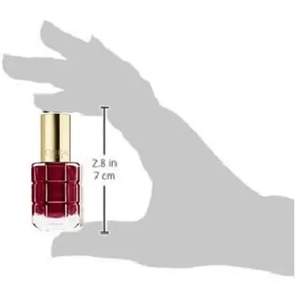 Lac de unghii L‘Oréal Paris 554 Parisian Carmine, roșu închis, sticlă transparentă cu capac auriu Reducere specială