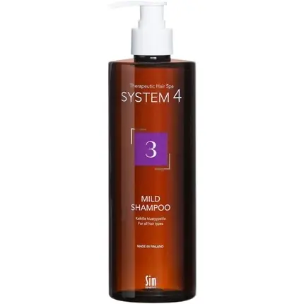 Șampon System4 Mild 500ml - Sticlă bronz cu pompă albă Promoție