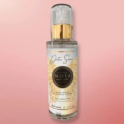 Serum Capilar Detox Noia, Ulei de Nigella & Argilă, 100ml, sticlă transparentă cu pompă aurie Reducere specială
