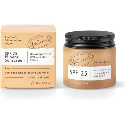Ecran Solar Mineral UpCircle SPF 25 - 60ml - Protecție Față și Corp Plată securizată