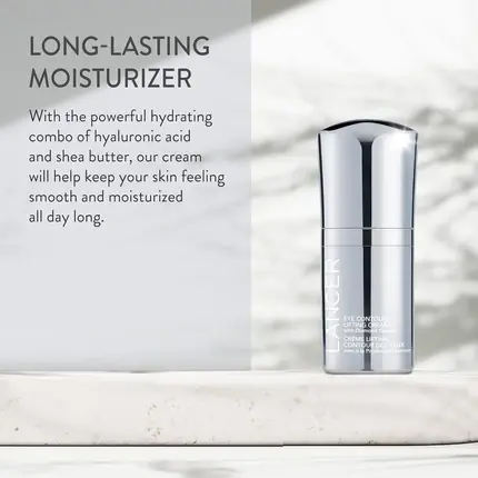 Crema pentru ochi lifting cu pudră de diamant și acid hialuronic, Lancer, argintiu, 17g Ultima șansă