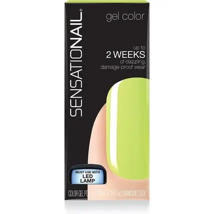 Preț redus Lac Gel Unghii, Sensationail, Gel Color Kiwi Green, 7.39ml