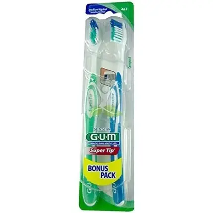 Plată securizată Periuță de dinți GUM Super Tip, Medium, 2 buc