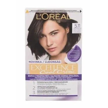 Vopsea de păr L‘Oréal Paris Excellence Cool Creme 5.11 Ultra Ash Light Brown 48ml Preferatul clienților