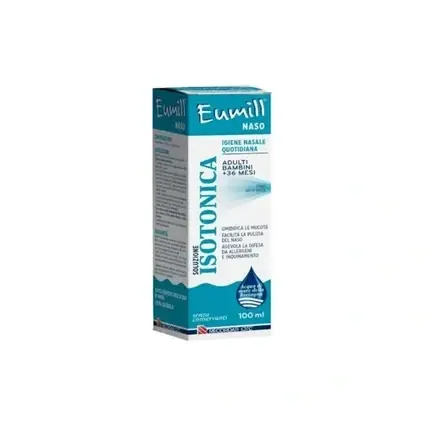 Nu rata Spray Nazal Recordati Eumill Isotonic, soluție pentru adulți și copii +36 luni, 100 ml