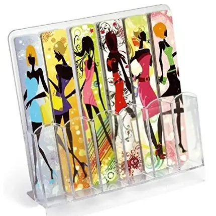 Set de file pentru unghii IDC Design Big Crystal Nail File, 6 bucăți, multicolor Plată sigură