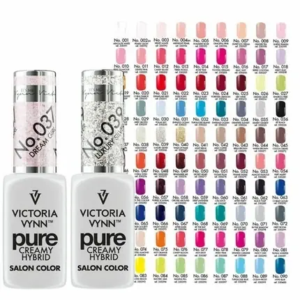 Gel Polish Victoria Vynn Pure Creamy Hybrid, Culoare Bej, Design Glitter, 5ml Reduceri