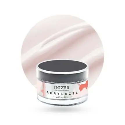 Gel Acrilic Neess, Milky Glitter, 15g Disponibil imediat