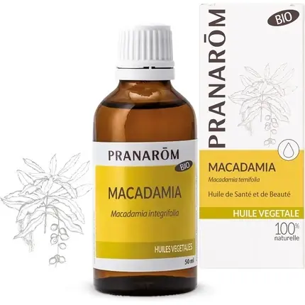 Ulei de Macadamia Pranarôm BIO, 50ml, sticlă amber Ieftin
